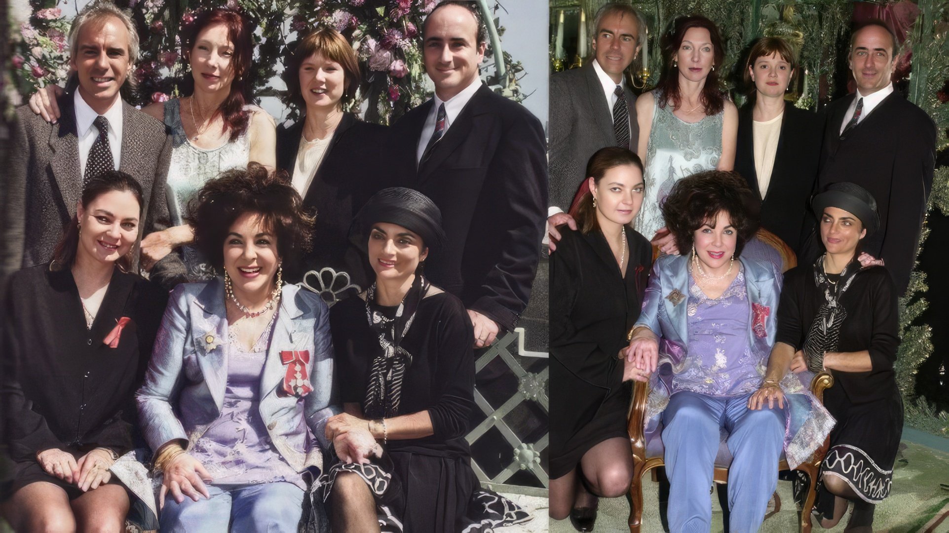 Elizabeth Taylor com os filhos