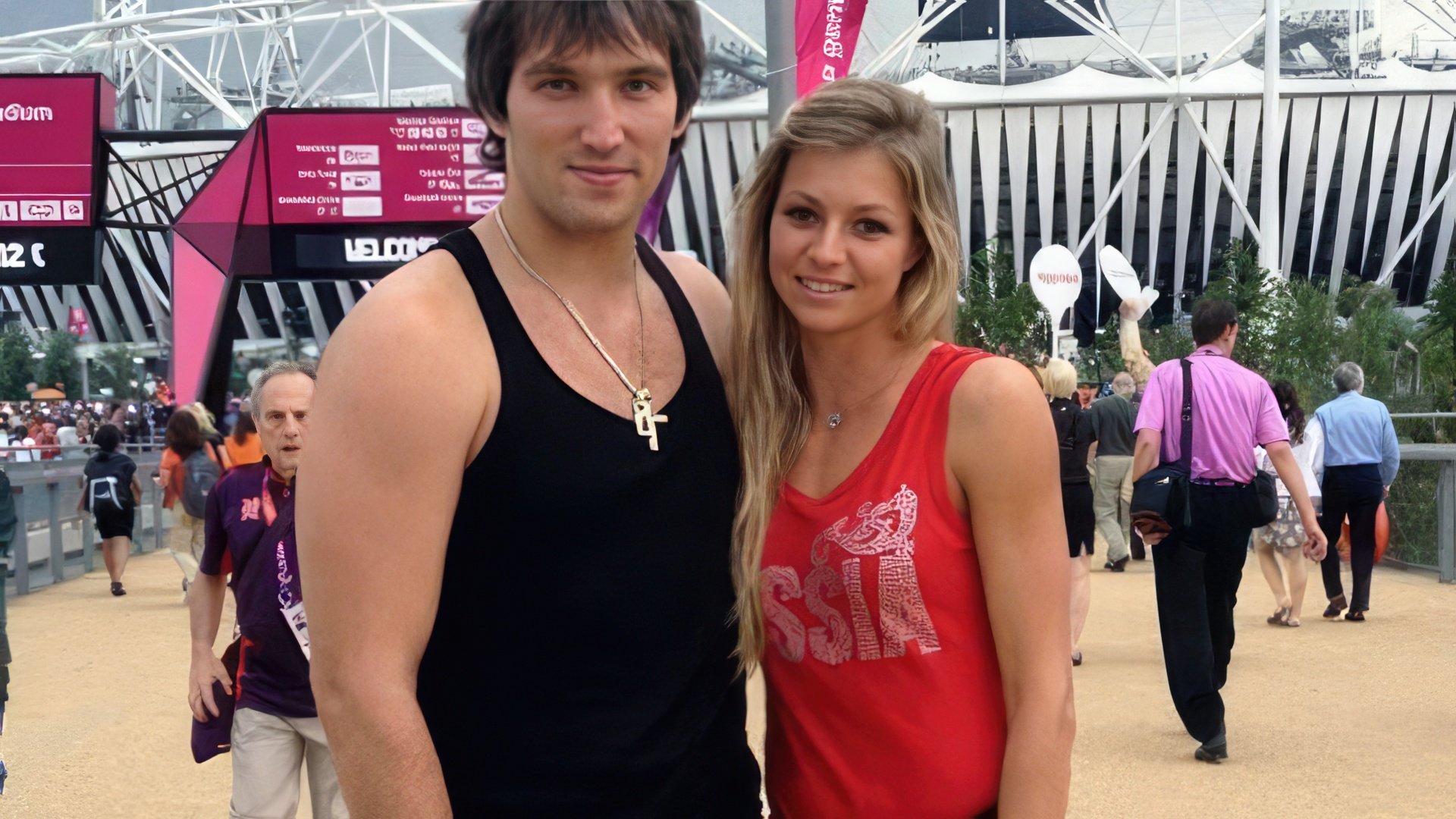 Na foto: Alexander Ovechkin e Maria Kirilenko