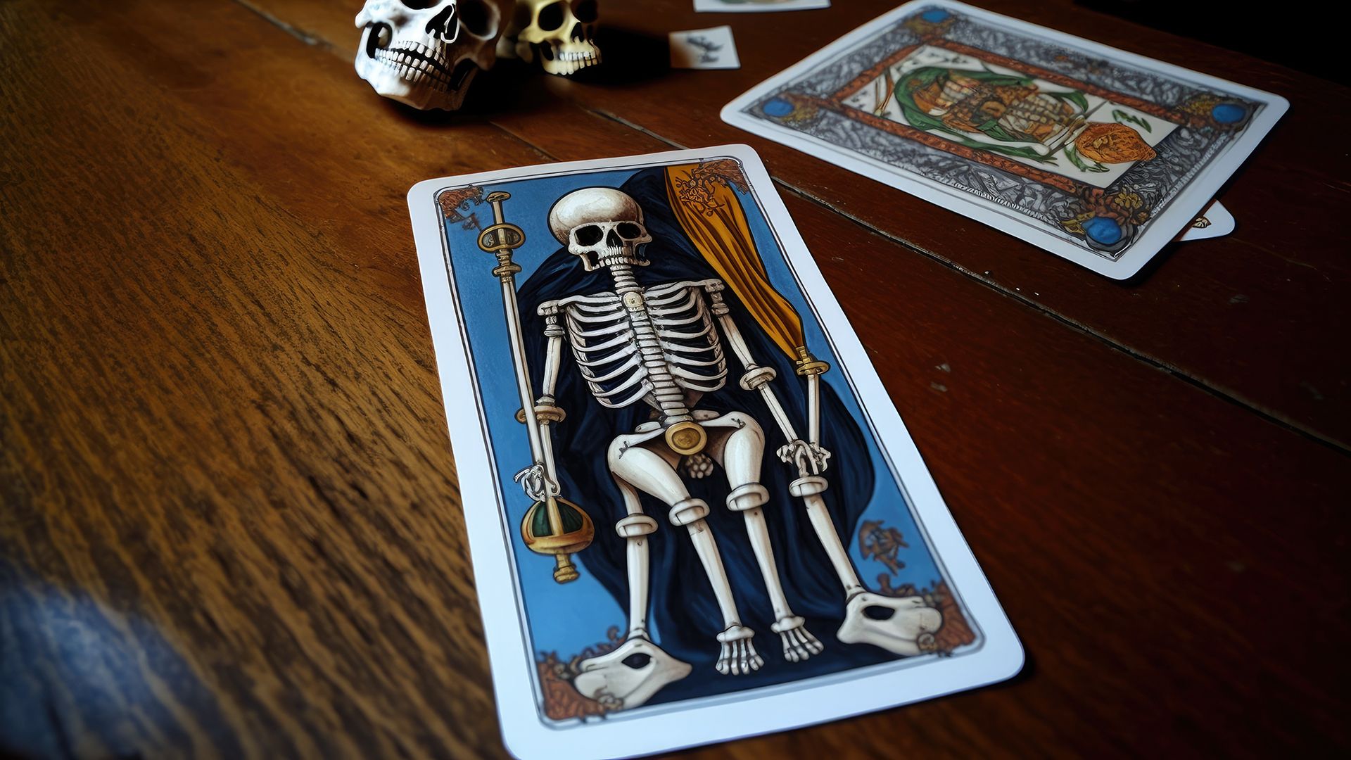 A carta da Morte invertida pode ser interpretada de várias maneiras