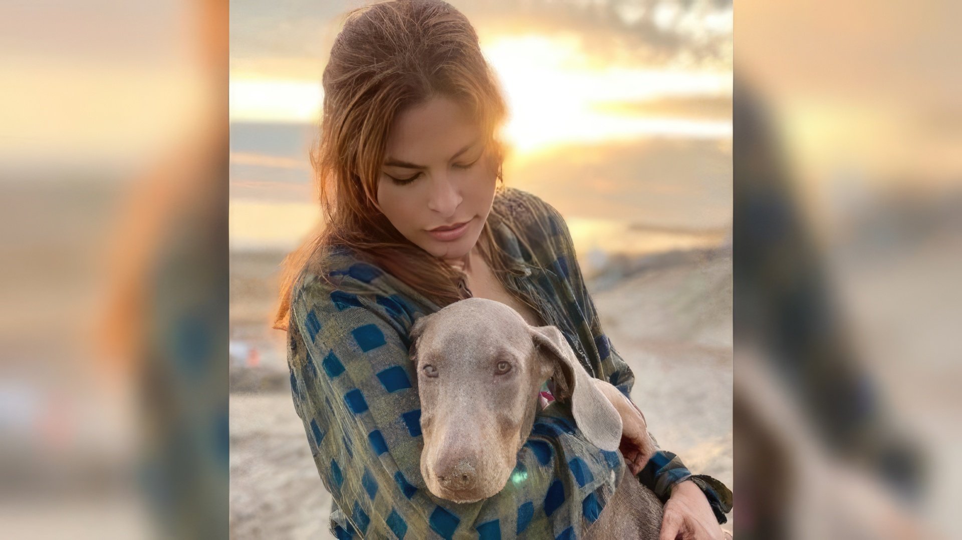 Eva Mendes e George, o cão