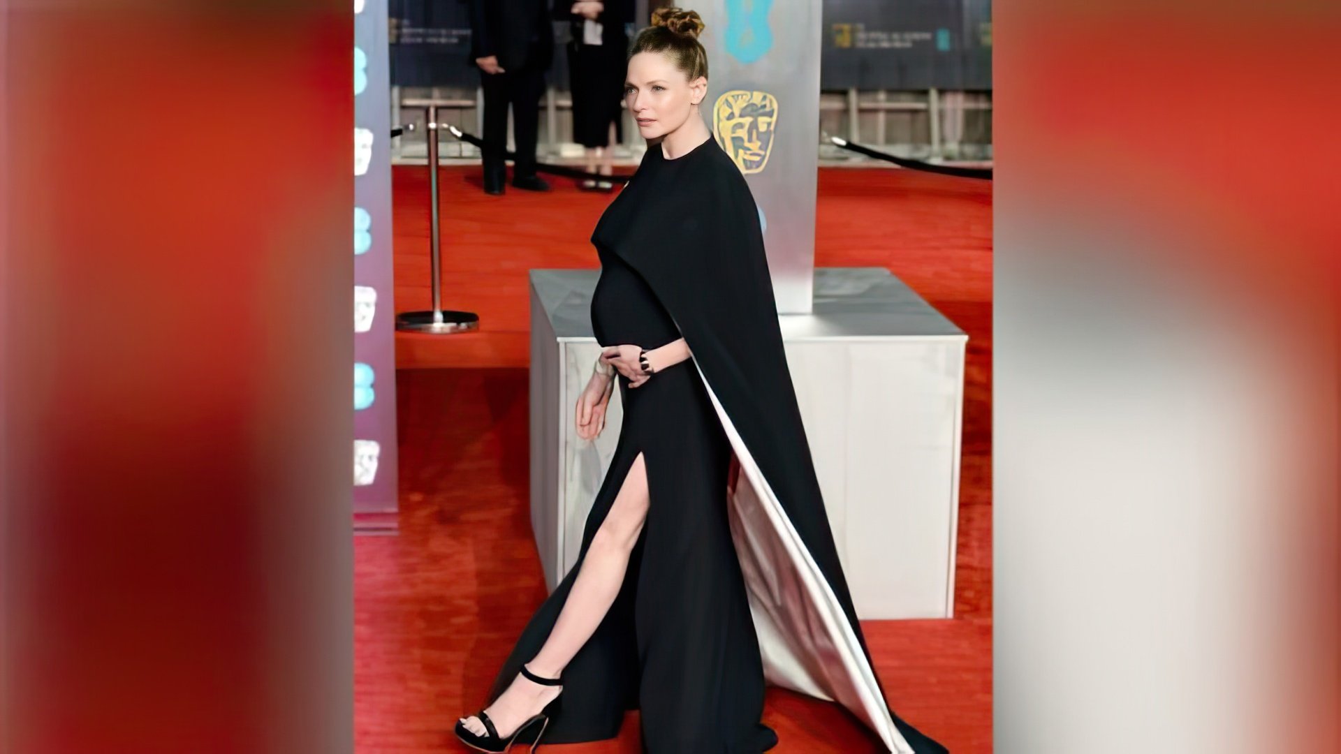 Rebecca Ferguson durante a segunda gravidez