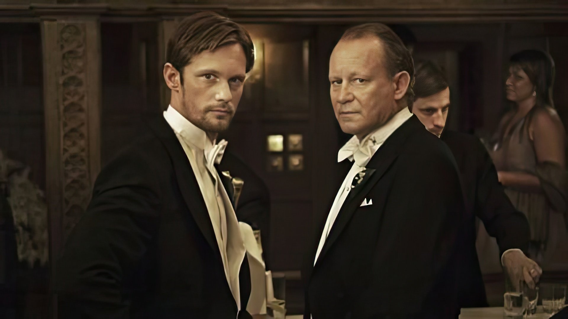 Stellan Skarsgård com o seu filho Alexander no filme 'Melancholia'