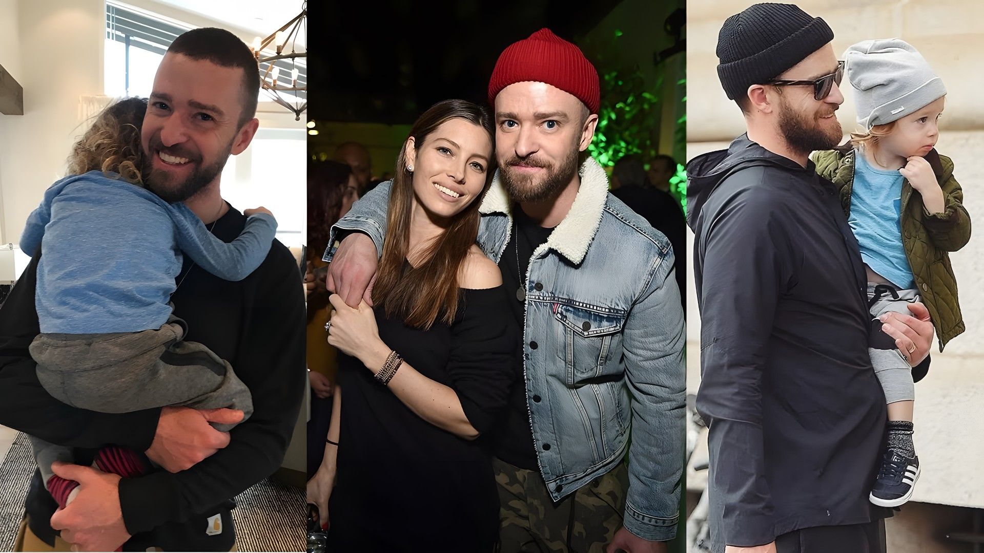Justin Timberlake, Jessica Biel e os seus filhos