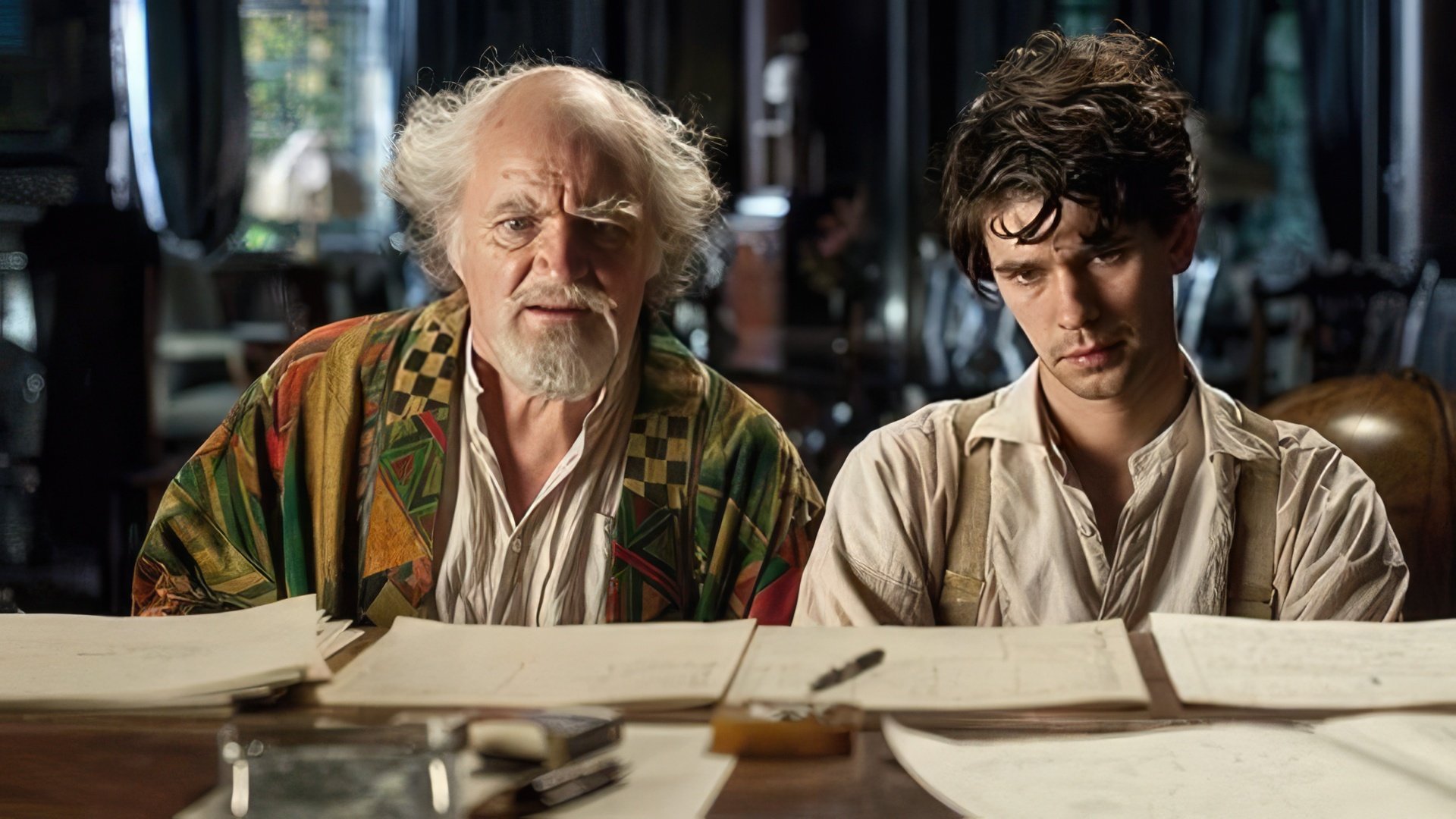 Ben Whishaw e Jim Broadbent em "Cloud Atlas"