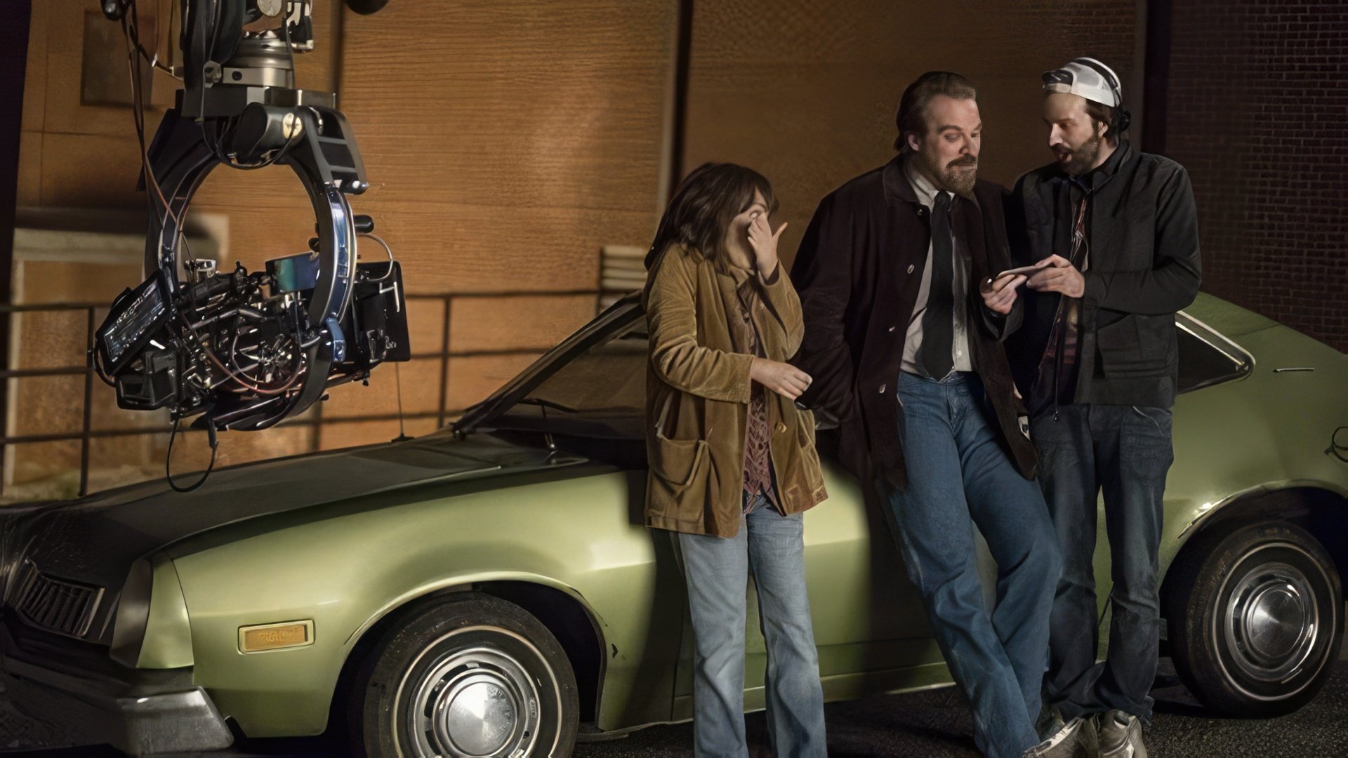 No set da série "Stranger Things"