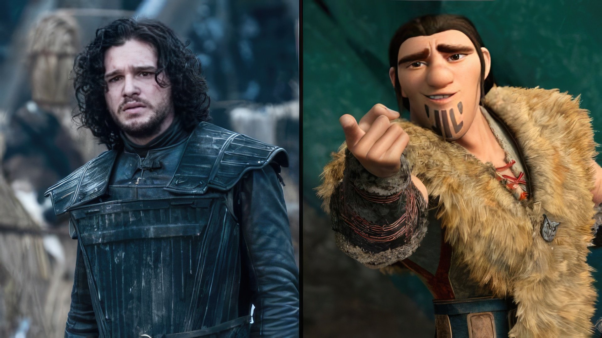 Kit Harington e Eret de How to Train Your Dragon 2