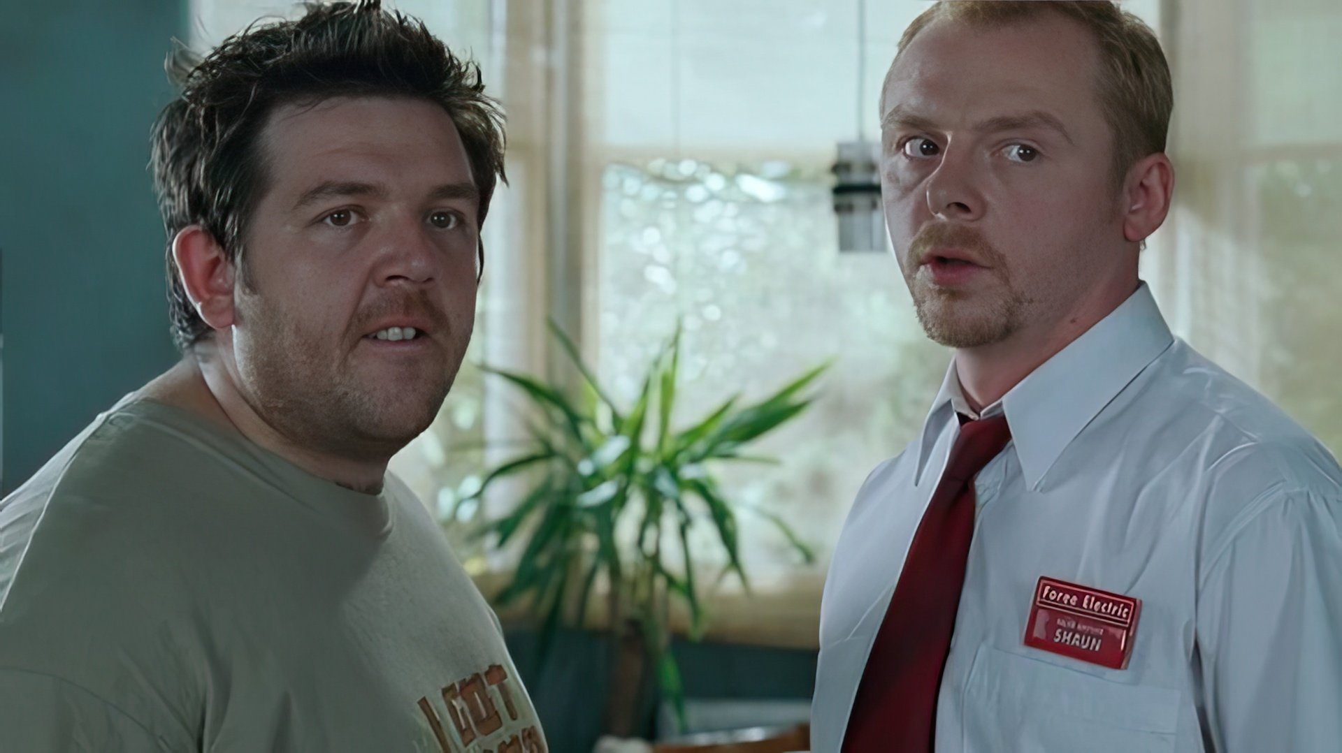 Nick e Simon no filme "Shaun of the Dead"