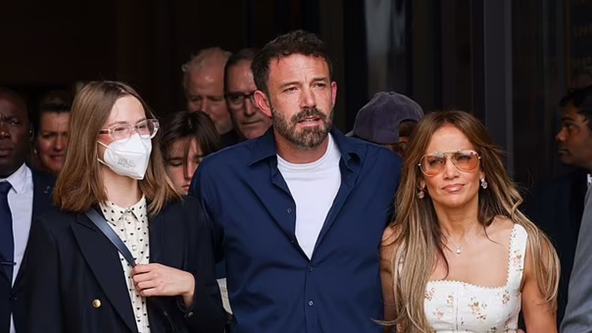 Ben Affleck com Jennifer Lopez e Violet