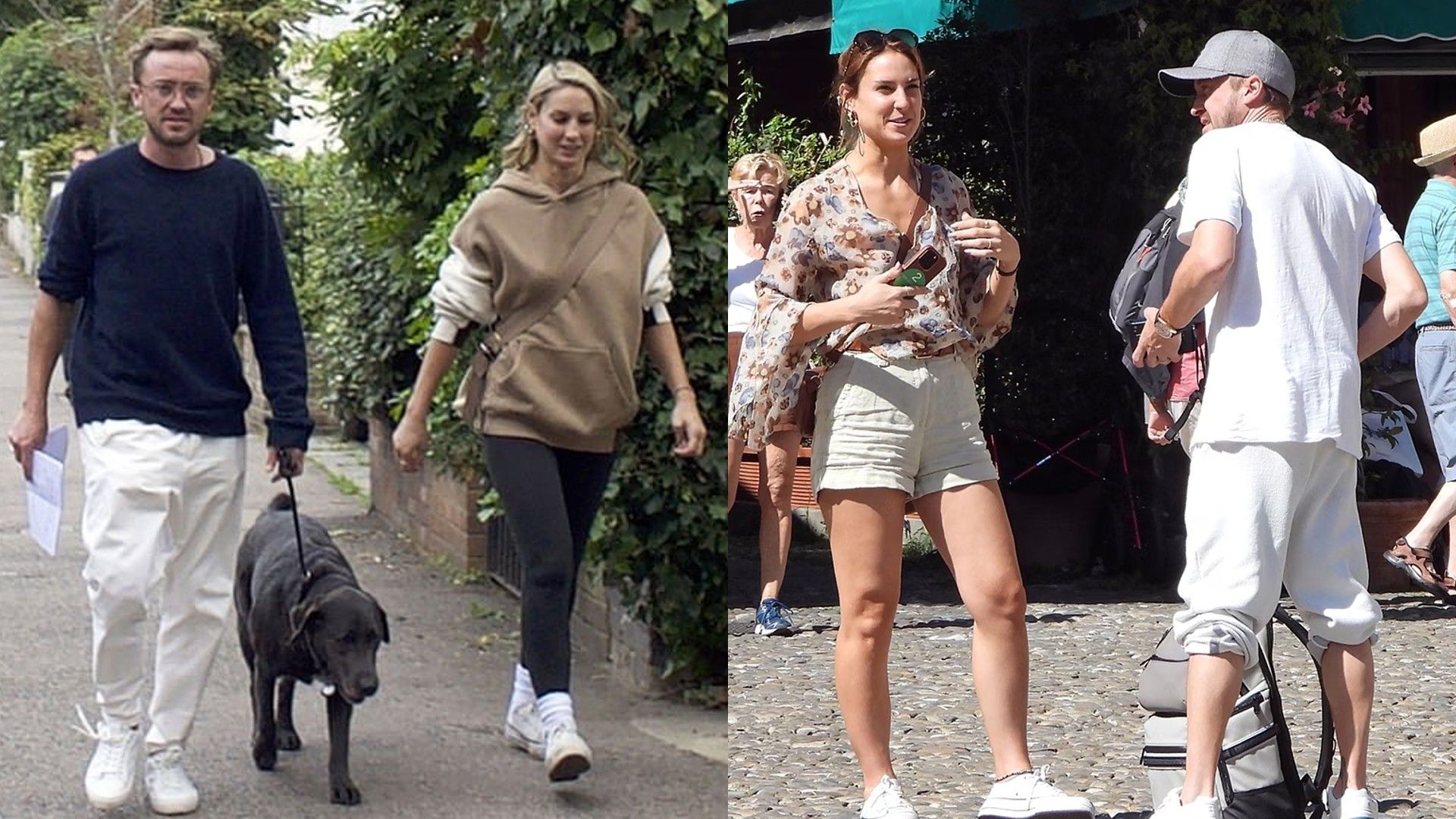 Tom Felton e a namorada Roxanne