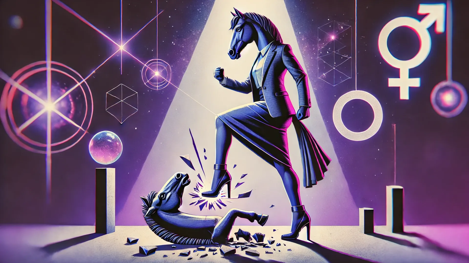 Cavalo – uma mulher forte e confiante
