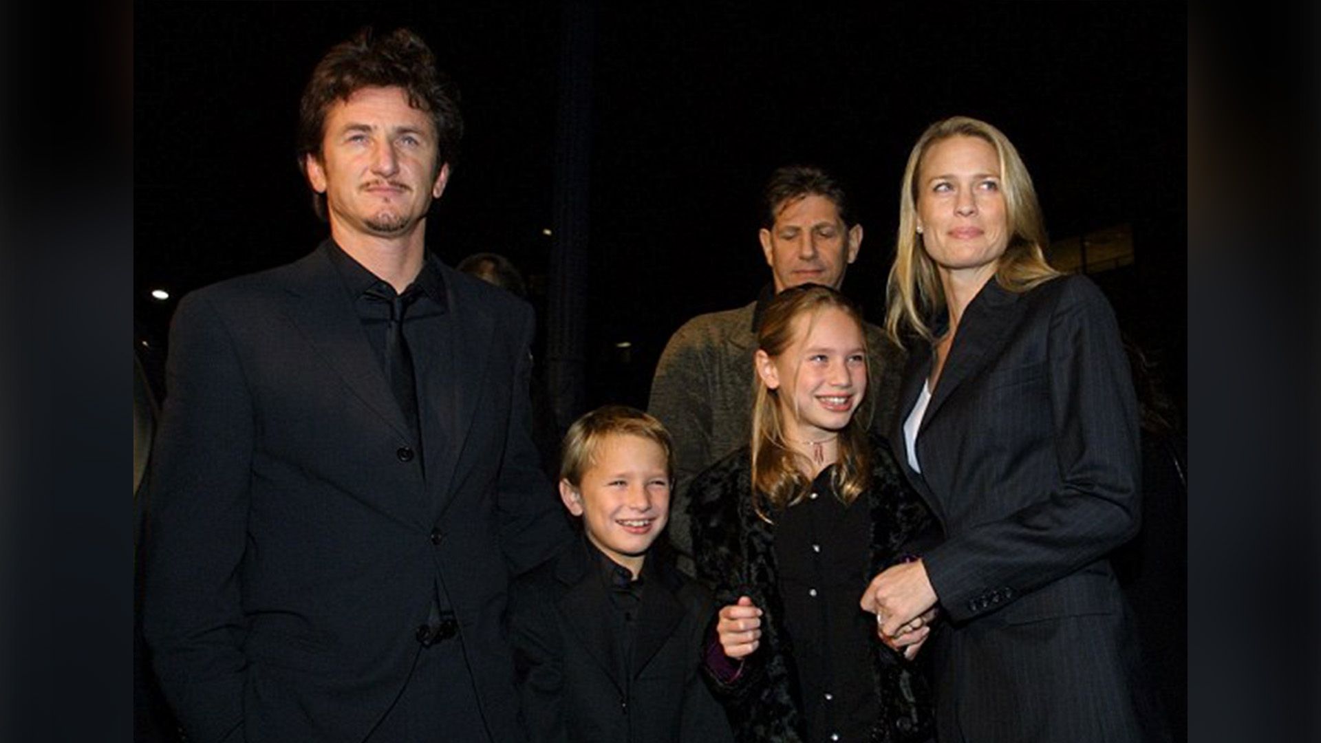 Sean Penn, Robin Wright e os seus filhos